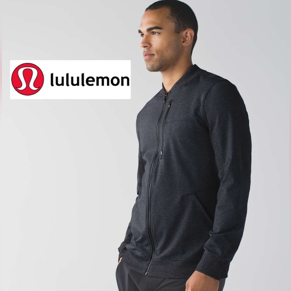 lululemon athletica Men's Full-Zip Hoodie Jacket in Charcoal